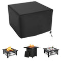 Round Fire Pit Cover for 22-34 Inch Firepit, Heavy Duty Outdoor Patio Fireplace Covers - Waterproof Dustproof Anti UV and Tear Resistant