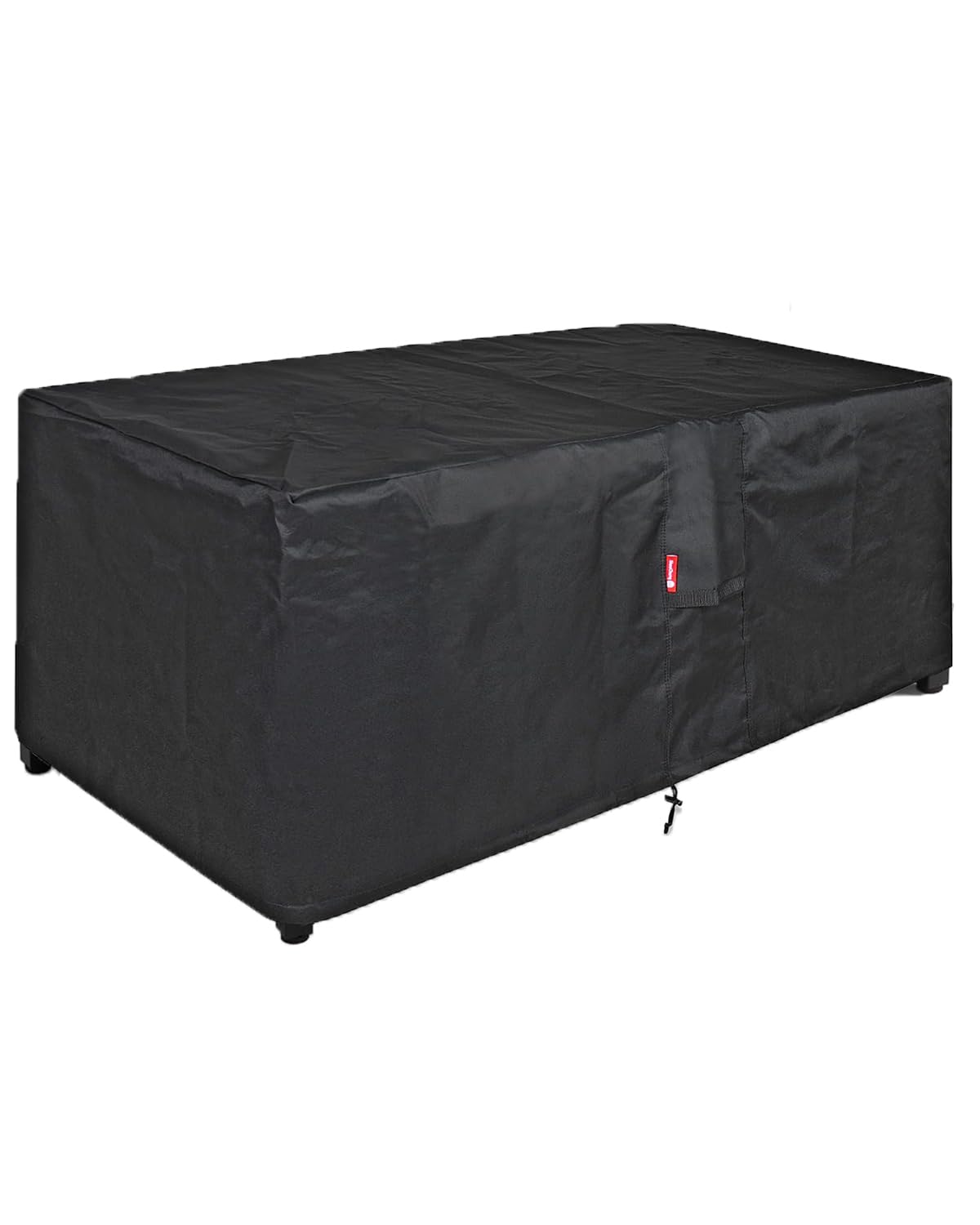 SheeChung Gas Fire Pit Cover Square-Premium Patio Outdoor Cover Heavy Duty Fabric with PVC Coating,100% Waterproof,Anti-Crack,Fits for 29”,30",31",32" Fire Pit/Table Cover (32”L x 32”W x 24”H,Black)