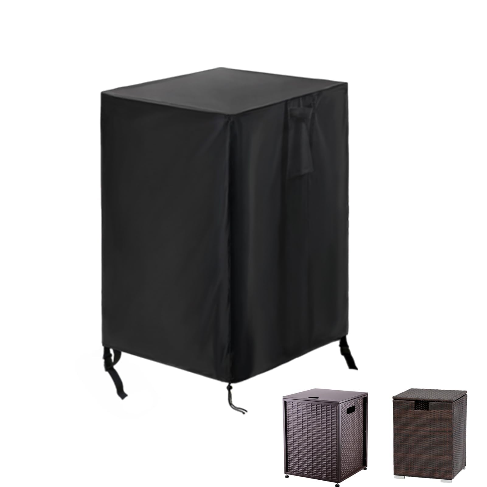 Saking Fire Pit Cover, 28 inch Firepit Covers Square Gas Fireplace Fire Pit Table Cover for Propane Fire Pit- 28 X 28 inch