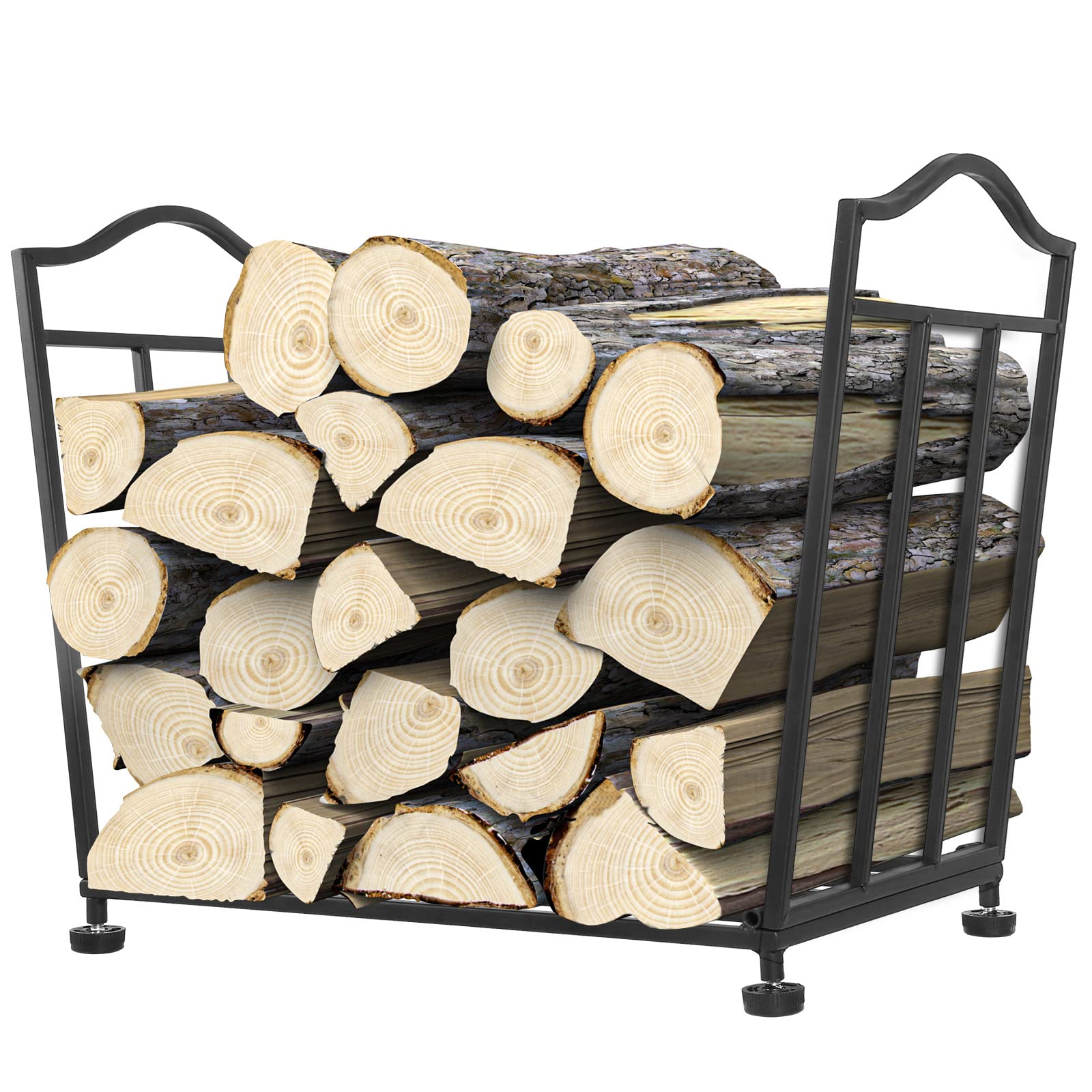 Firewood Rack, Foldable Firewood Holder, Firewood Storage Rack for Indoor Outdoor Log Organization and Storage