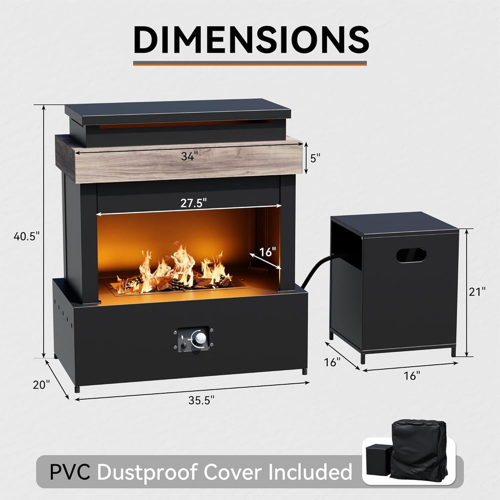 Outdoor Propane Fireplace