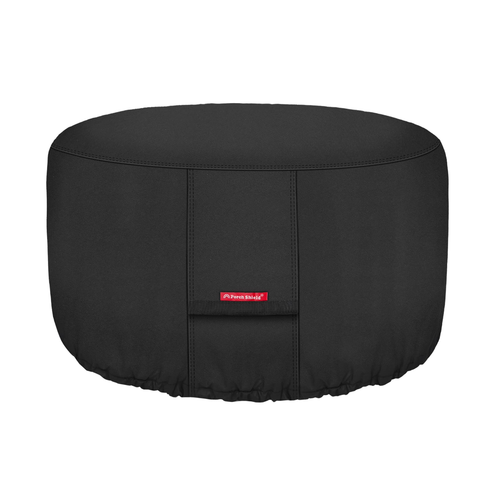 Porch Shield Fire Pit Cover - Waterproof 600D Heavy Duty Fade Resistant Round Patio Fire Bowl Cover Black - 32 inch