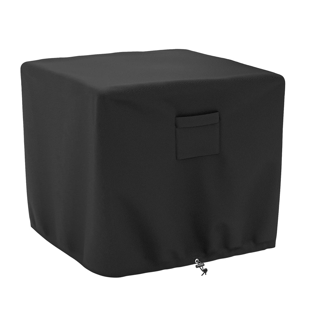 SHINESTAR Fire Pit Cover Square, Fits for 28-32 Inch Fire Pit Table, 600D Heavy Duty Fabric, Waterproof and Windproof, 32 x 32 x 24 Inches, Black