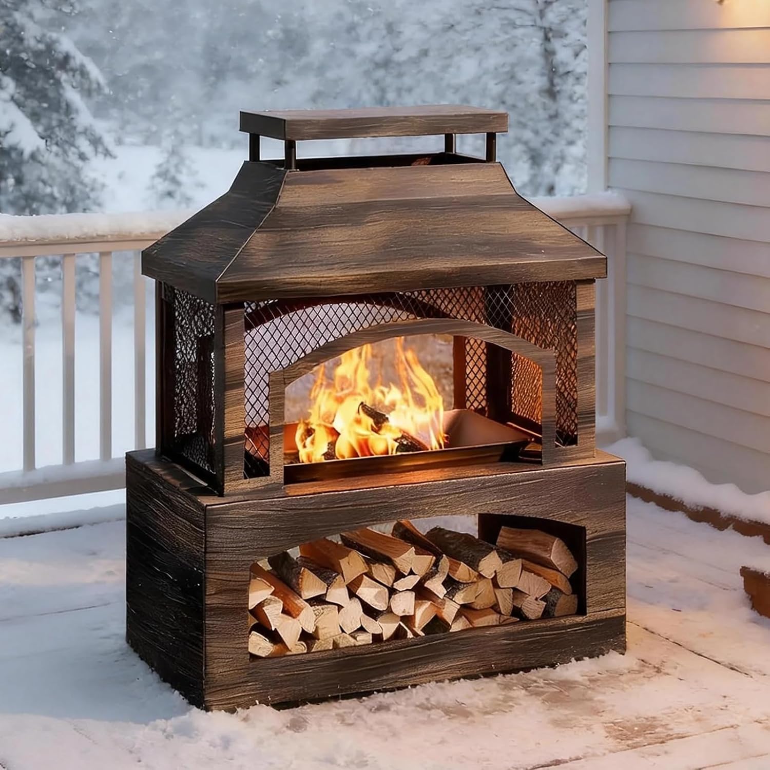 37 Inch Outdoor Fireplace
