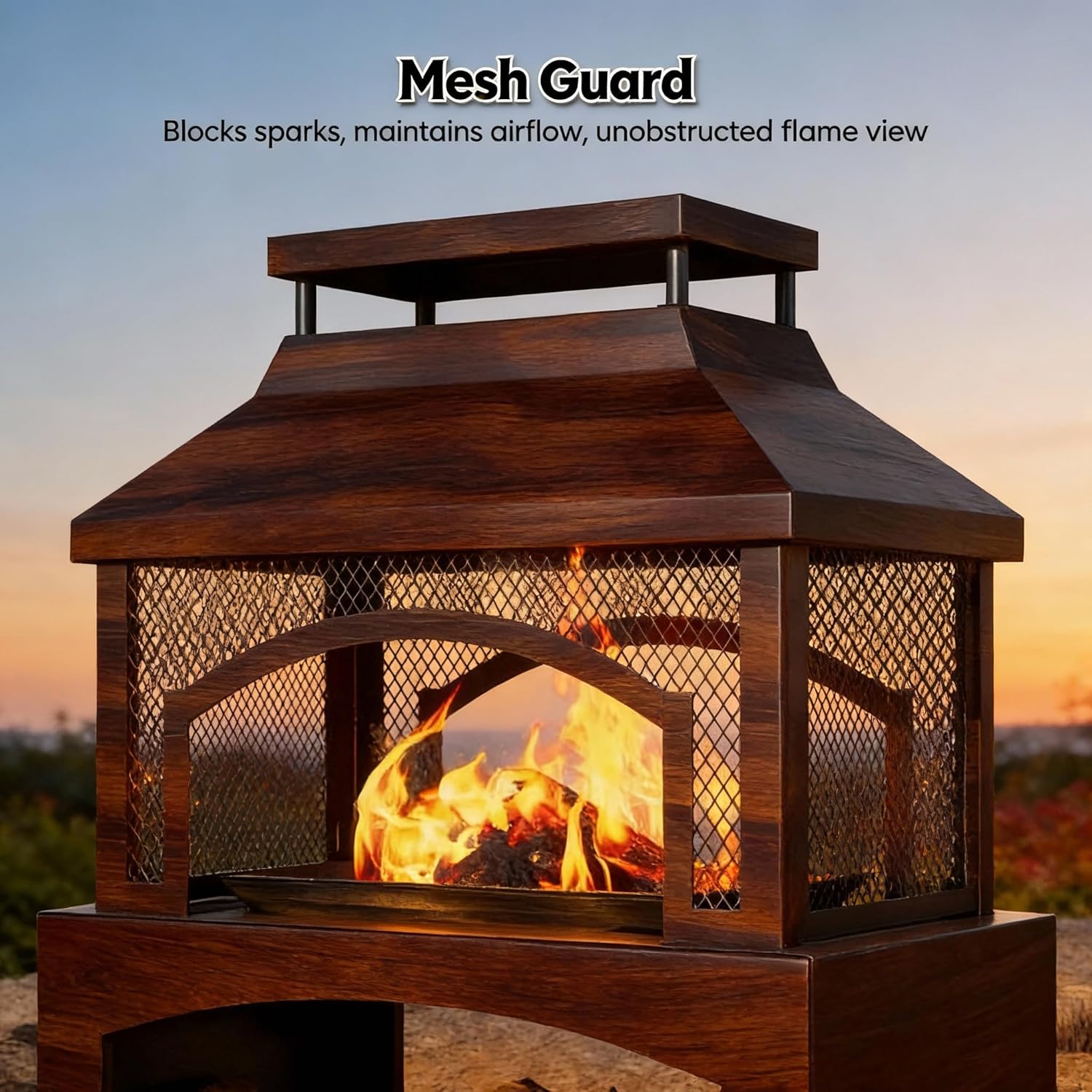 37 Inch Outdoor Fireplace