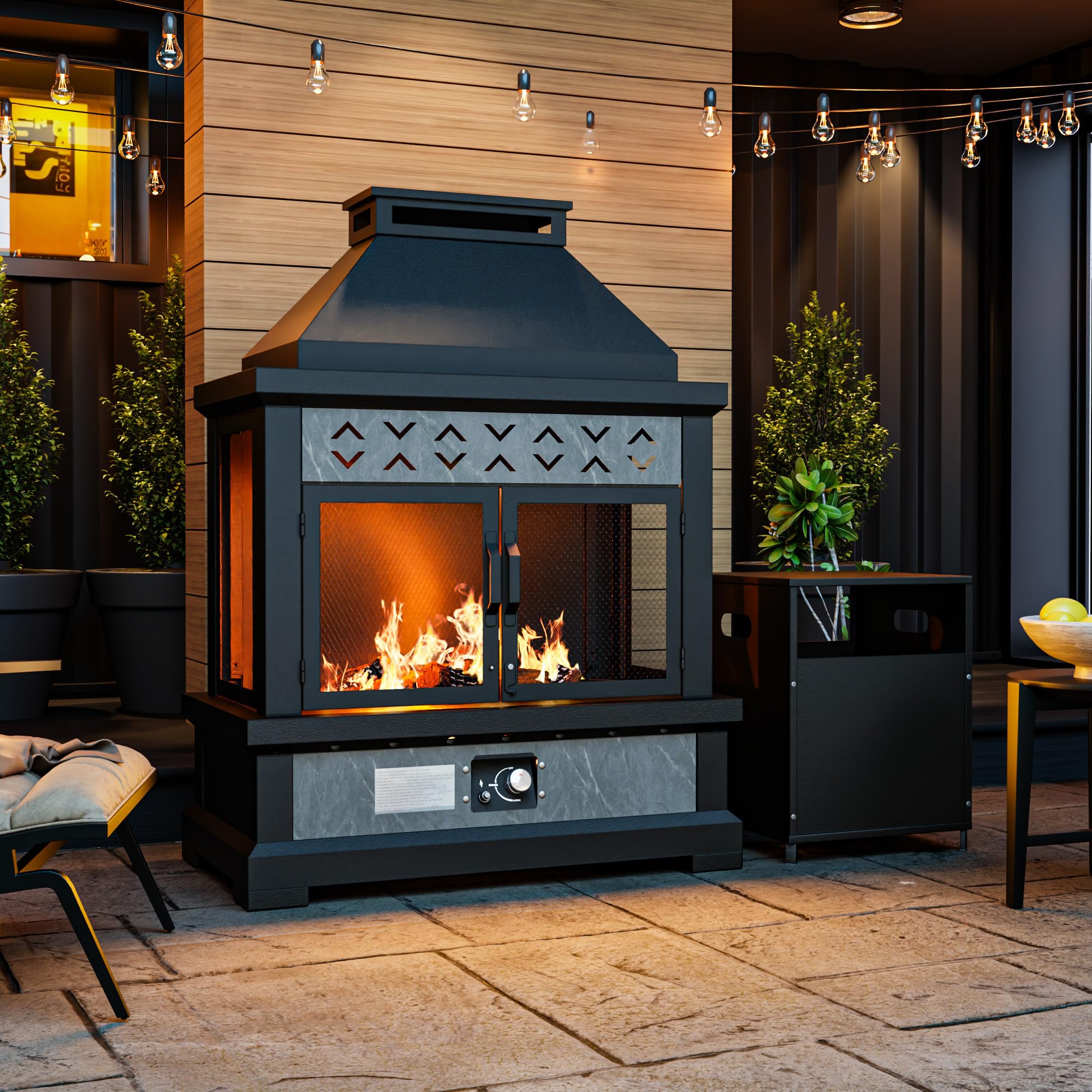 Outdoor Propane Fireplace