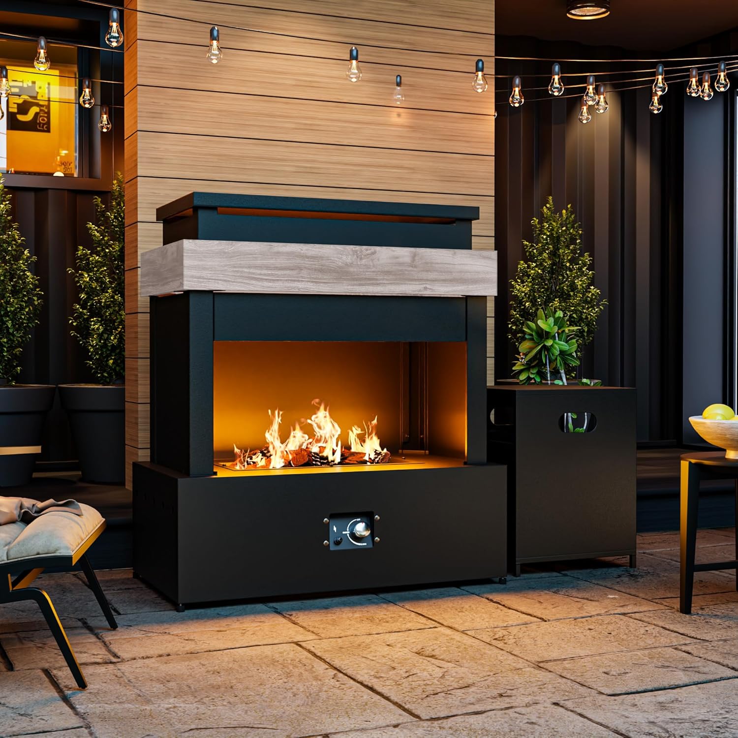 Outdoor Propane Fireplace