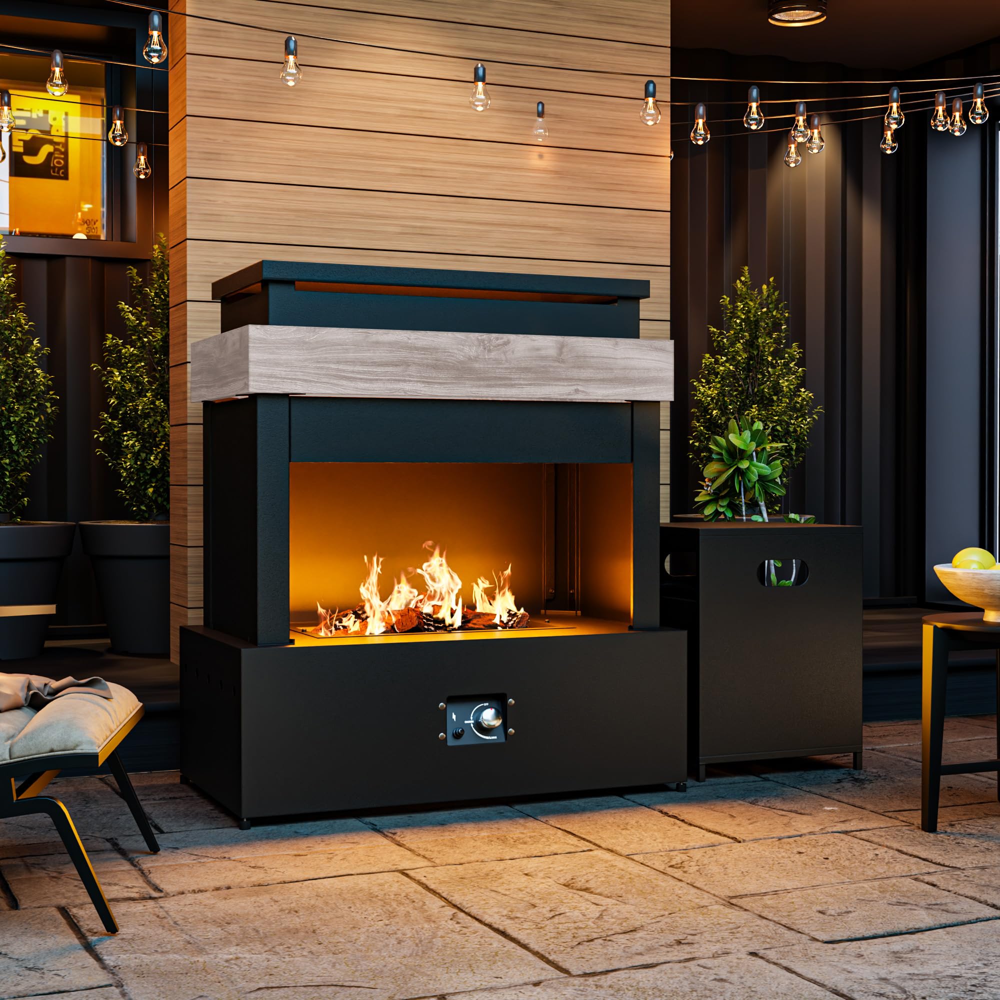 Outdoor Propane Fireplace