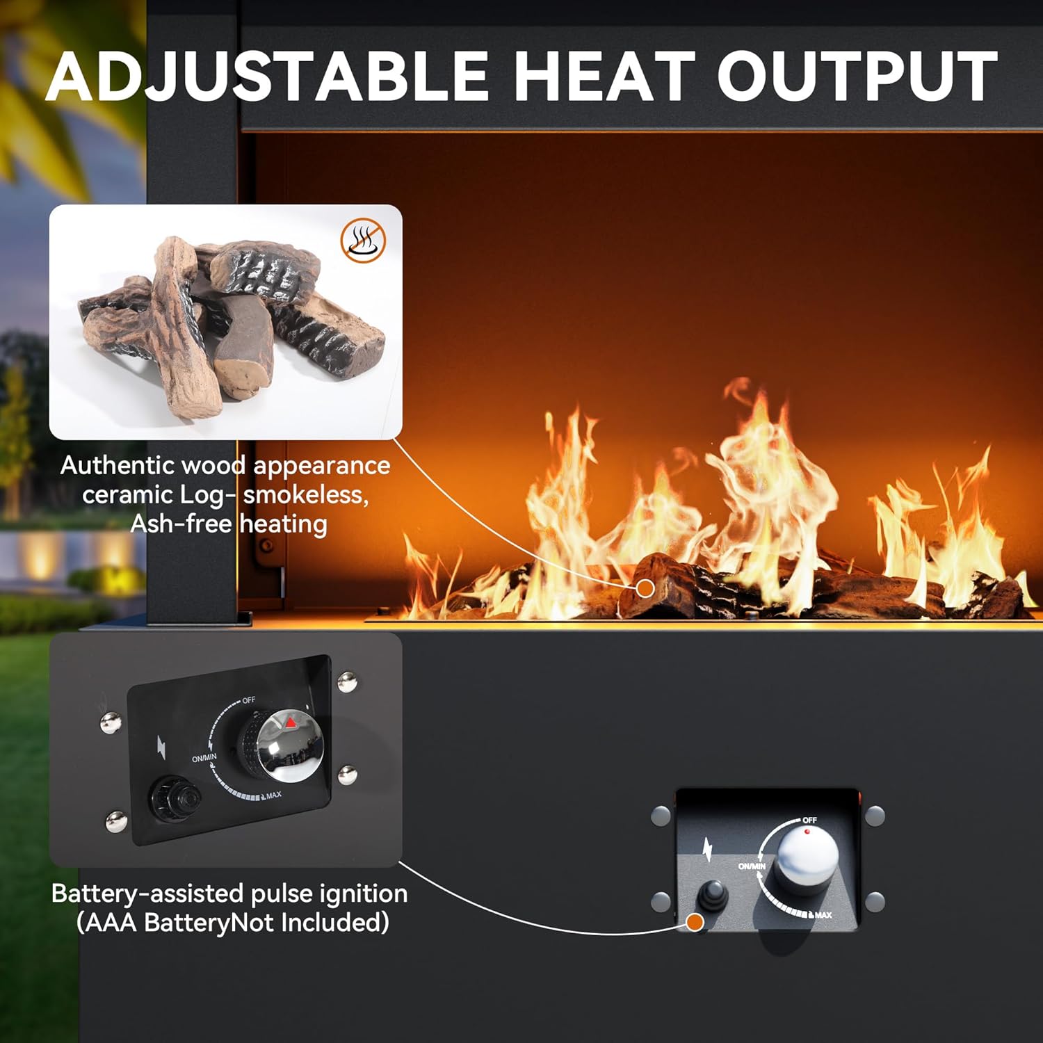 Outdoor Propane Fireplace