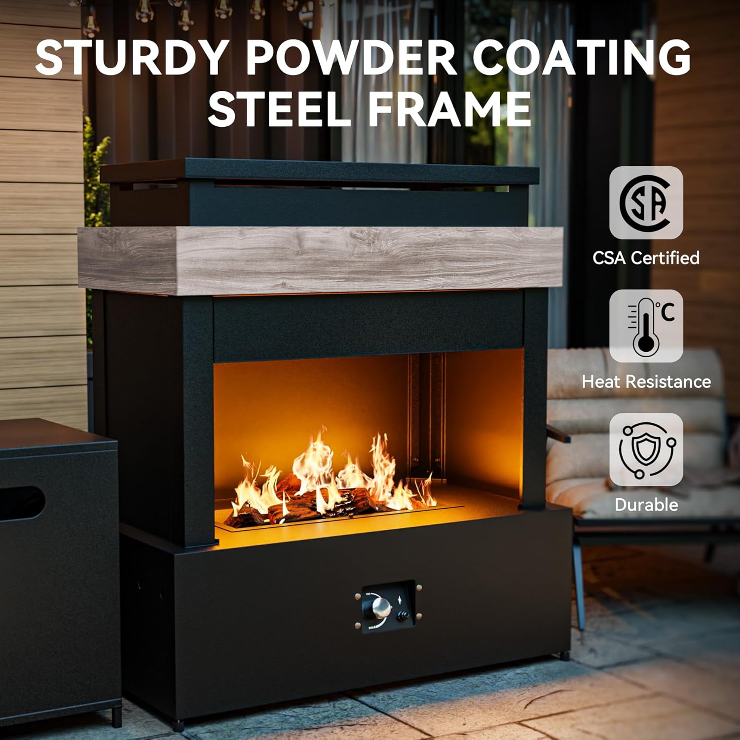 Outdoor Propane Fireplace