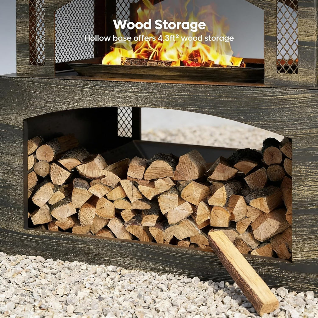 37 Inch Outdoor Fireplace