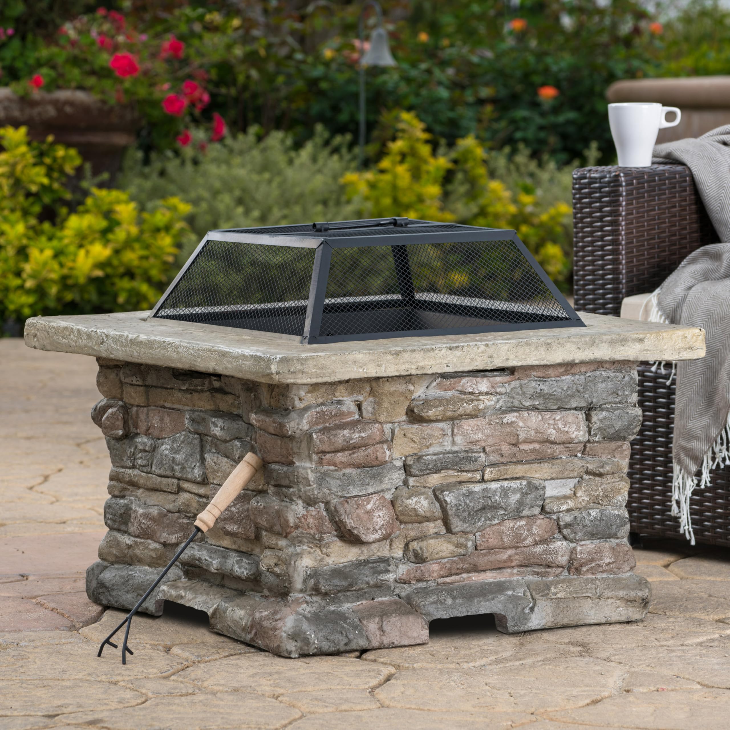 37 Inch Outdoor Fireplace